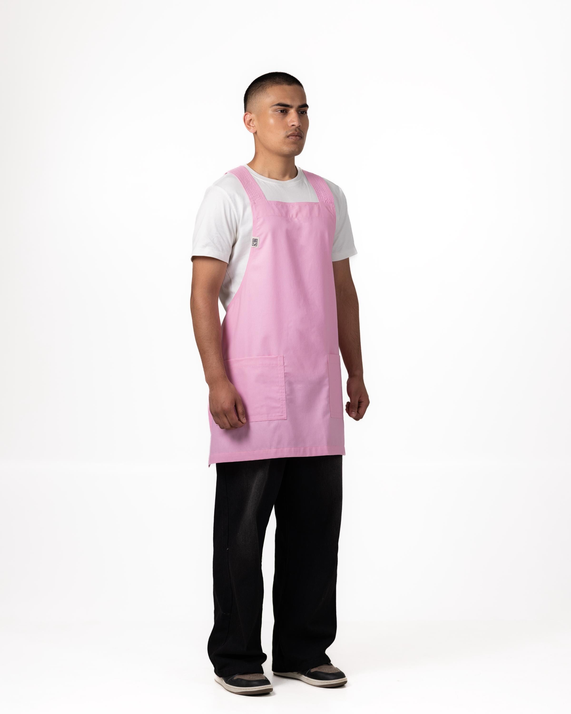 Pink Linen Crossback Chore Apron (Copy)