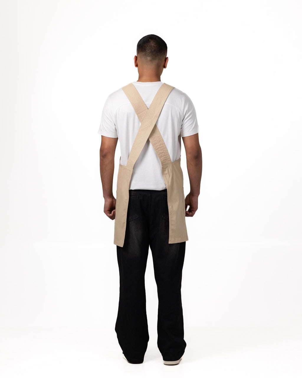 Oatmeal Linen Crossback Chore Apron