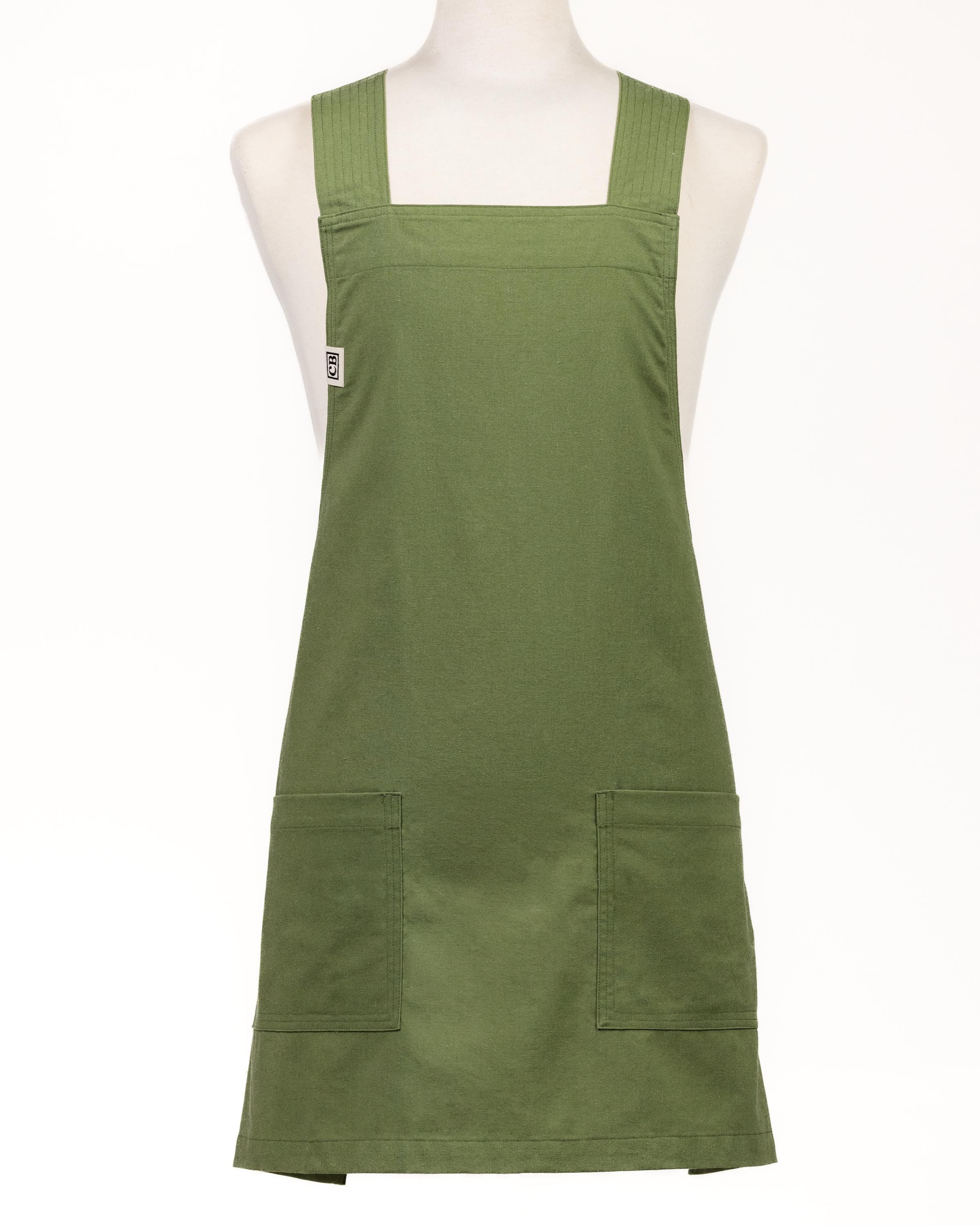 Sage Crossback Chore Apron