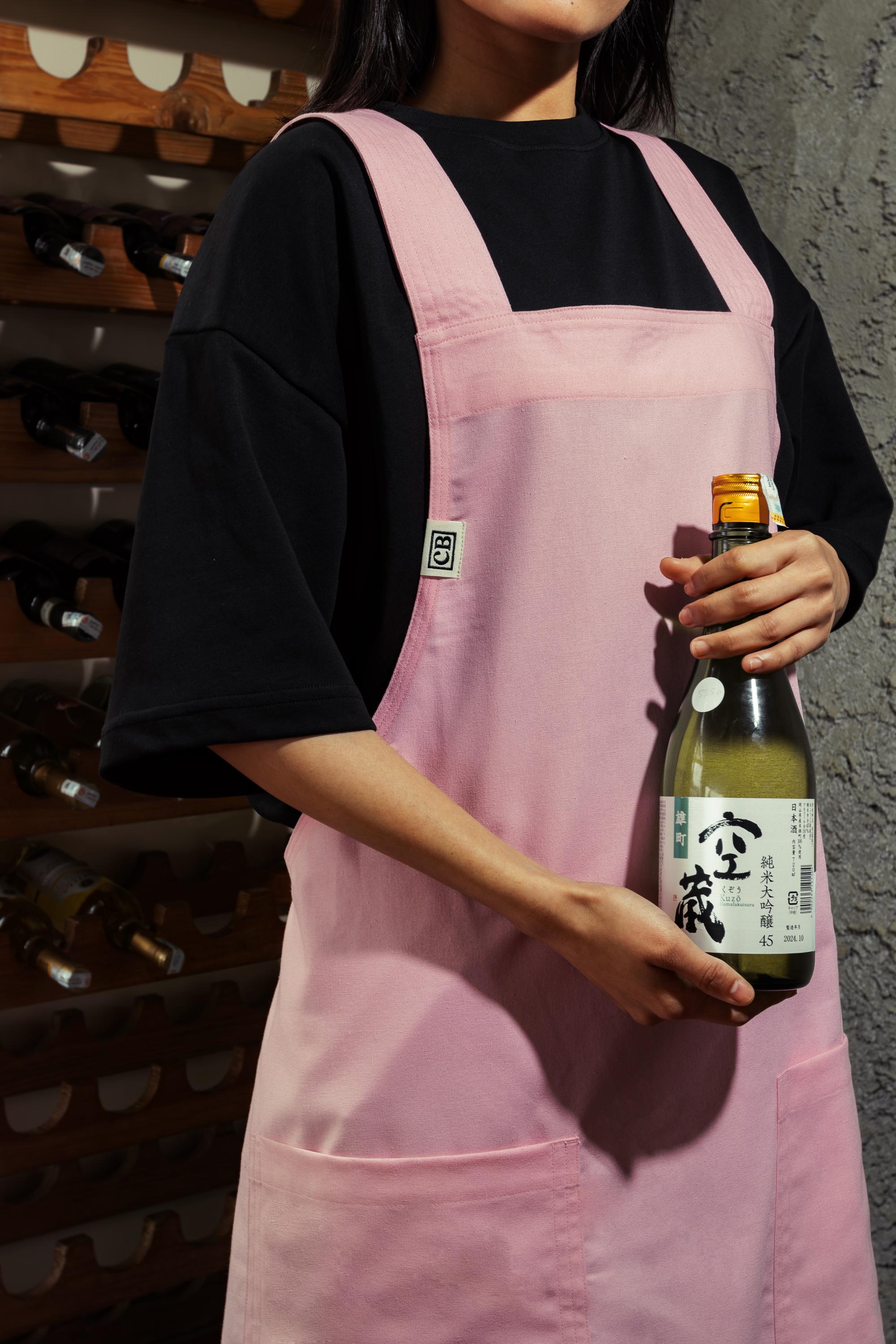 Pink Linen Crossback Chore Apron (Copy)