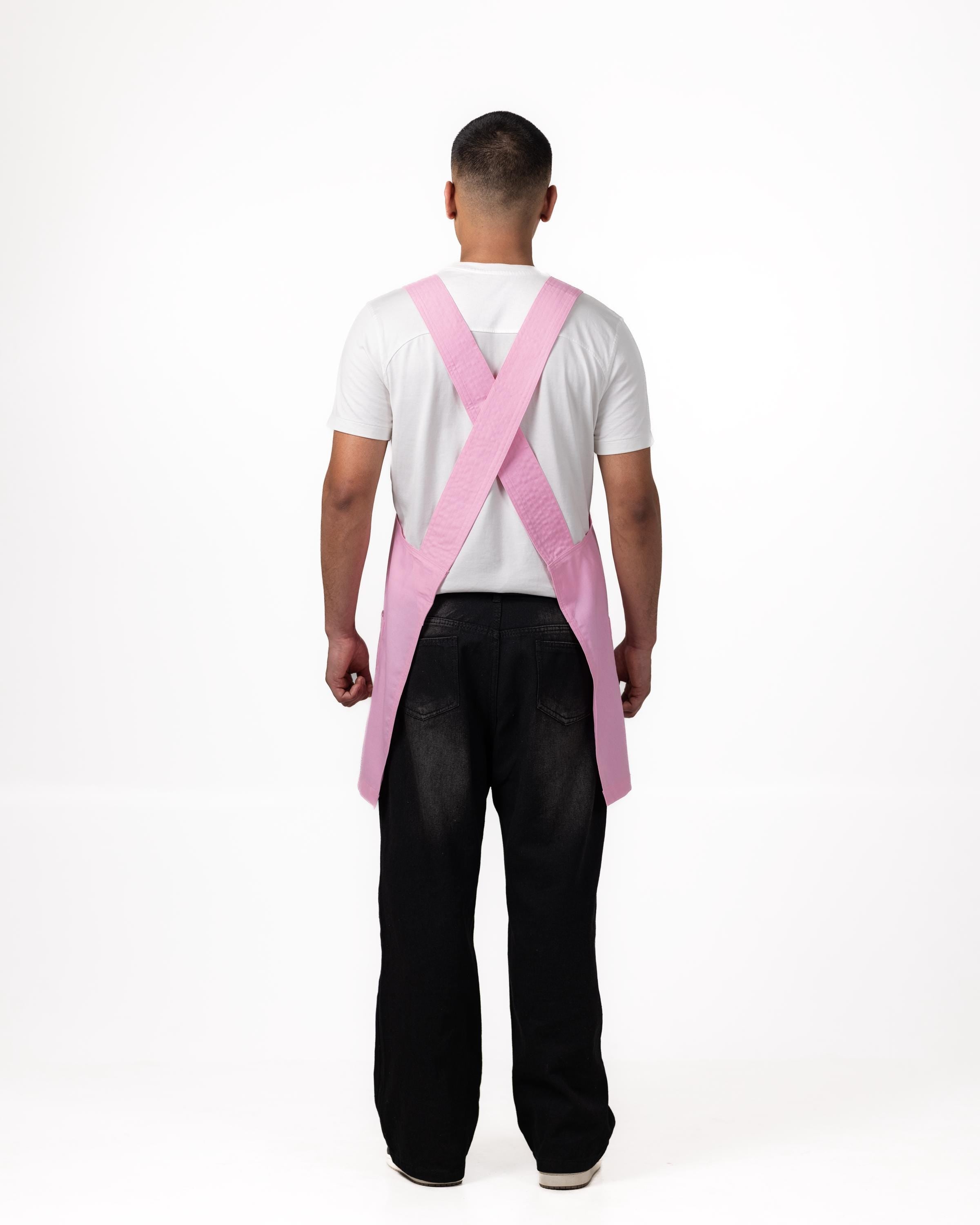 Pink Linen Crossback Chore Apron (Copy)