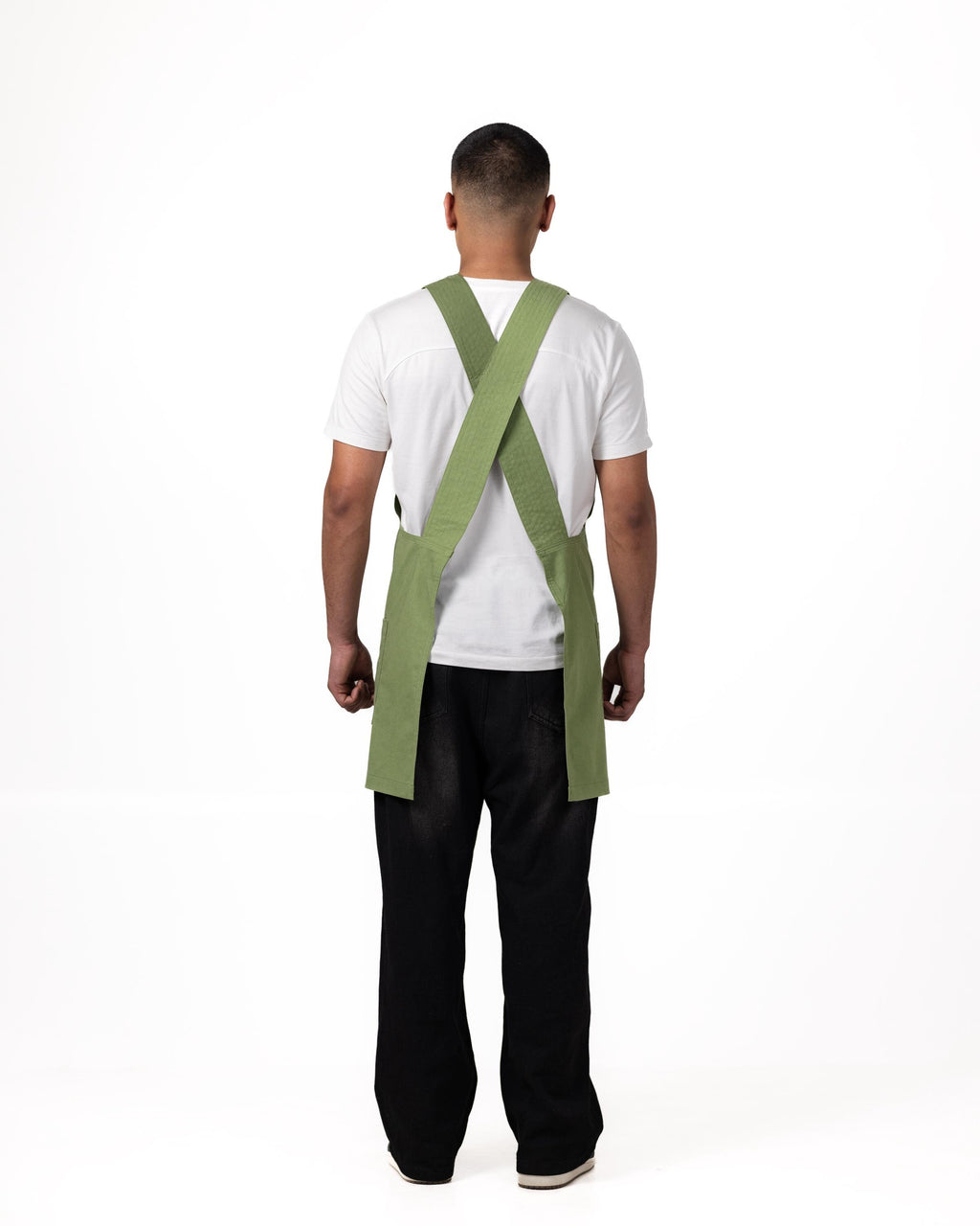 Sage Crossback Chore Apron