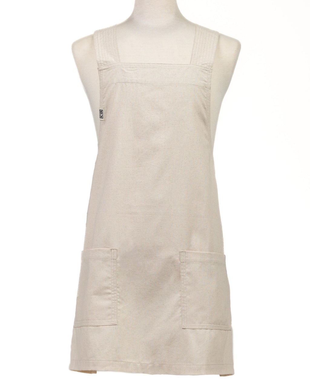 Cream Linen Crossback Chore Apron