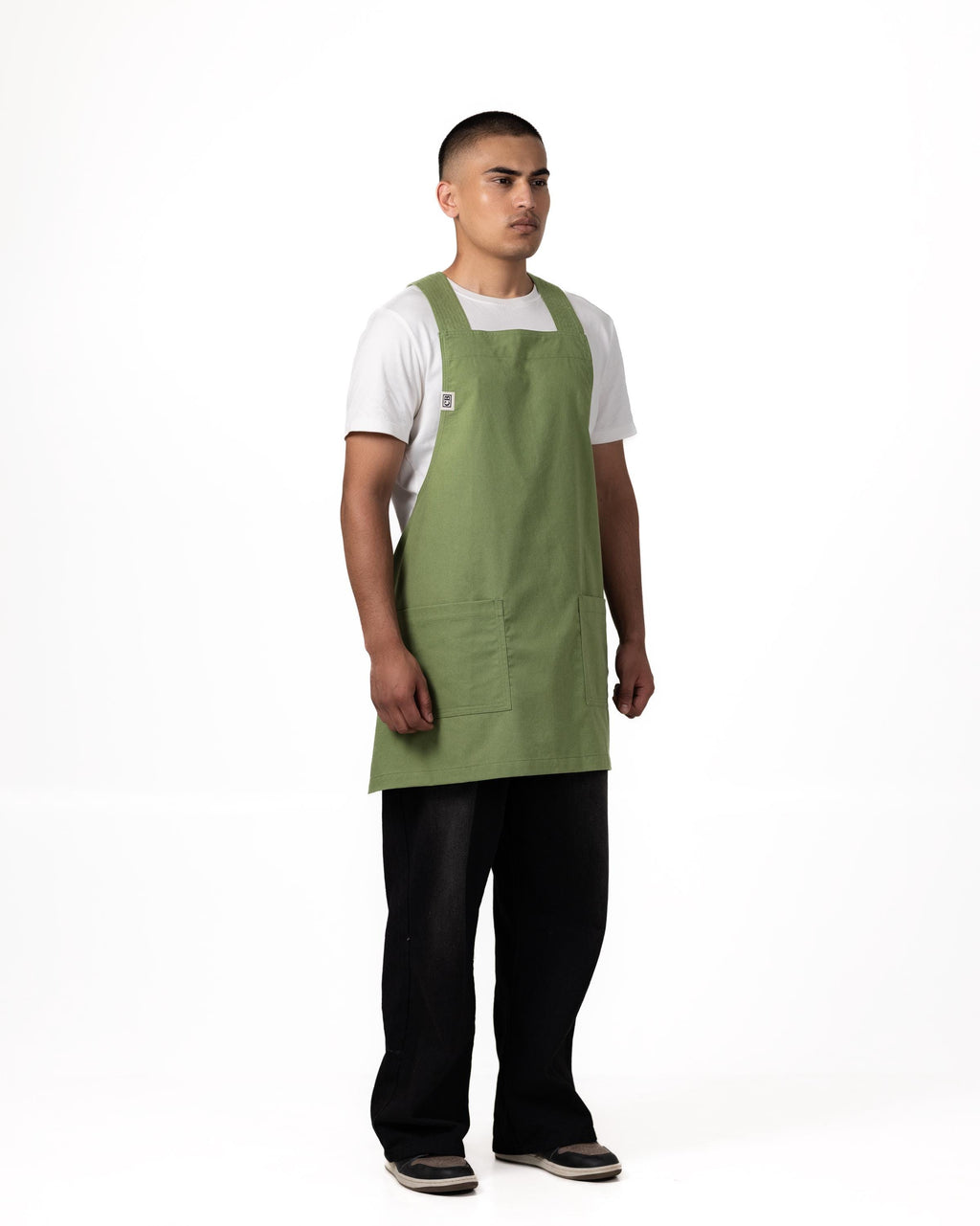 Sage Crossback Chore Apron