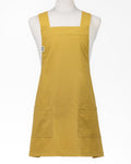 Mustard Linen Crossback Chore Apron